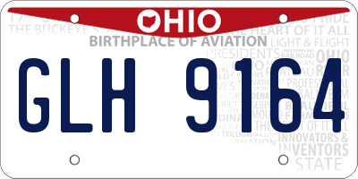 OH license plate GLH9164
