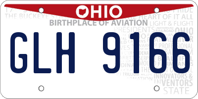 OH license plate GLH9166