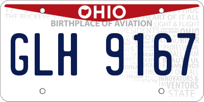 OH license plate GLH9167