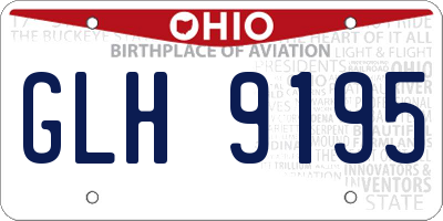OH license plate GLH9195