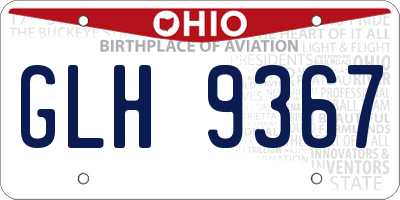 OH license plate GLH9367