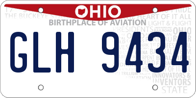 OH license plate GLH9434