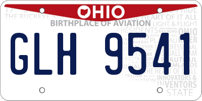OH license plate GLH9541