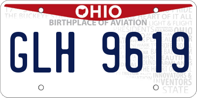 OH license plate GLH9619