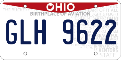 OH license plate GLH9622