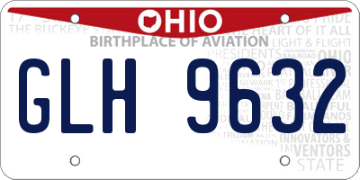 OH license plate GLH9632