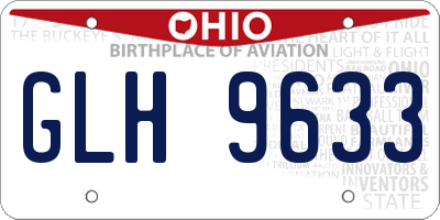 OH license plate GLH9633
