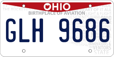 OH license plate GLH9686