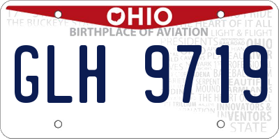 OH license plate GLH9719
