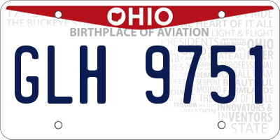 OH license plate GLH9751