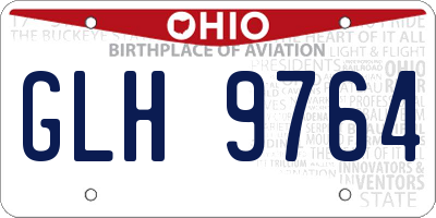 OH license plate GLH9764