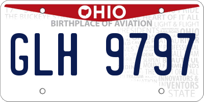 OH license plate GLH9797