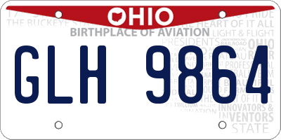 OH license plate GLH9864