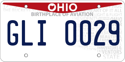 OH license plate GLI0029