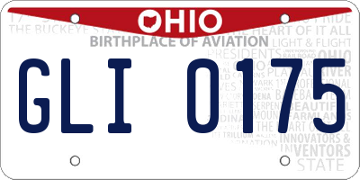 OH license plate GLI0175