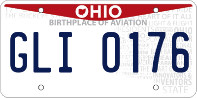 OH license plate GLI0176