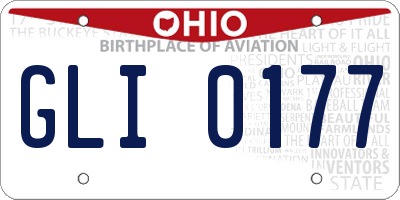 OH license plate GLI0177