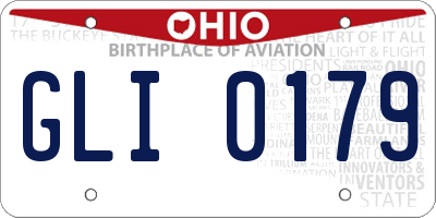 OH license plate GLI0179