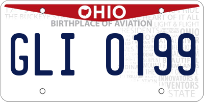 OH license plate GLI0199