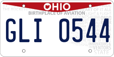 OH license plate GLI0544
