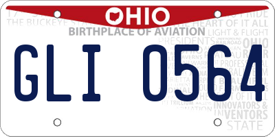 OH license plate GLI0564