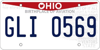 OH license plate GLI0569