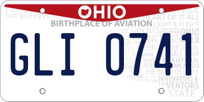OH license plate GLI0741