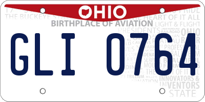 OH license plate GLI0764