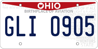 OH license plate GLI0905