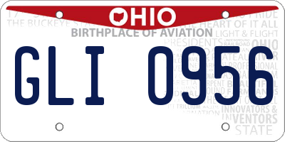 OH license plate GLI0956