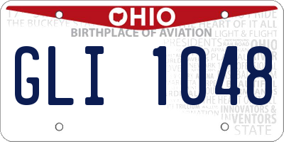 OH license plate GLI1048