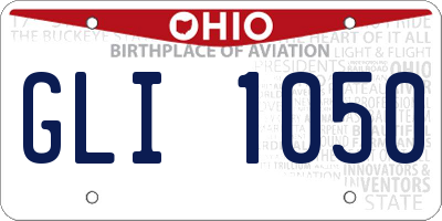 OH license plate GLI1050