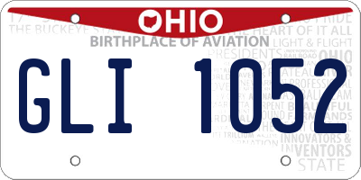 OH license plate GLI1052