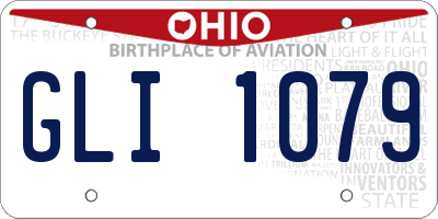 OH license plate GLI1079