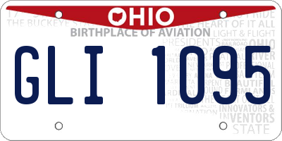OH license plate GLI1095