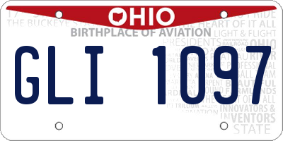OH license plate GLI1097