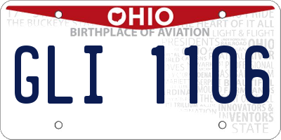 OH license plate GLI1106