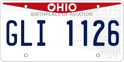 OH license plate GLI1126