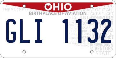 OH license plate GLI1132