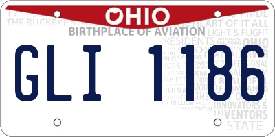 OH license plate GLI1186
