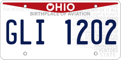 OH license plate GLI1202