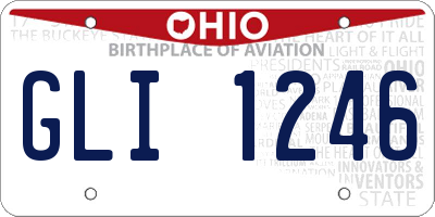 OH license plate GLI1246