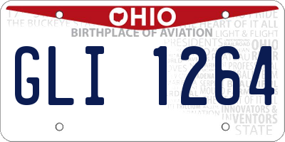 OH license plate GLI1264