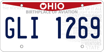 OH license plate GLI1269