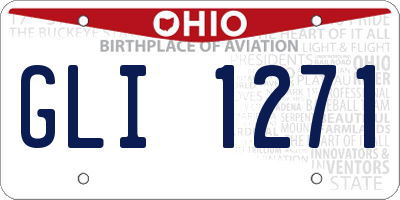 OH license plate GLI1271