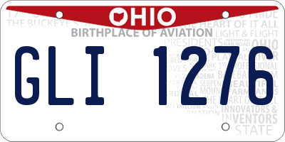 OH license plate GLI1276