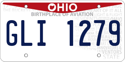 OH license plate GLI1279