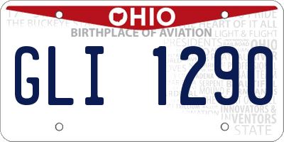 OH license plate GLI1290