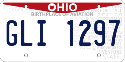 OH license plate GLI1297