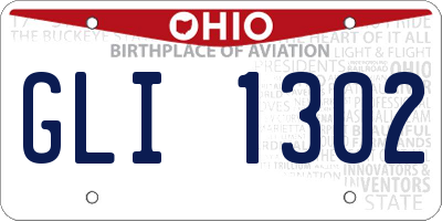 OH license plate GLI1302